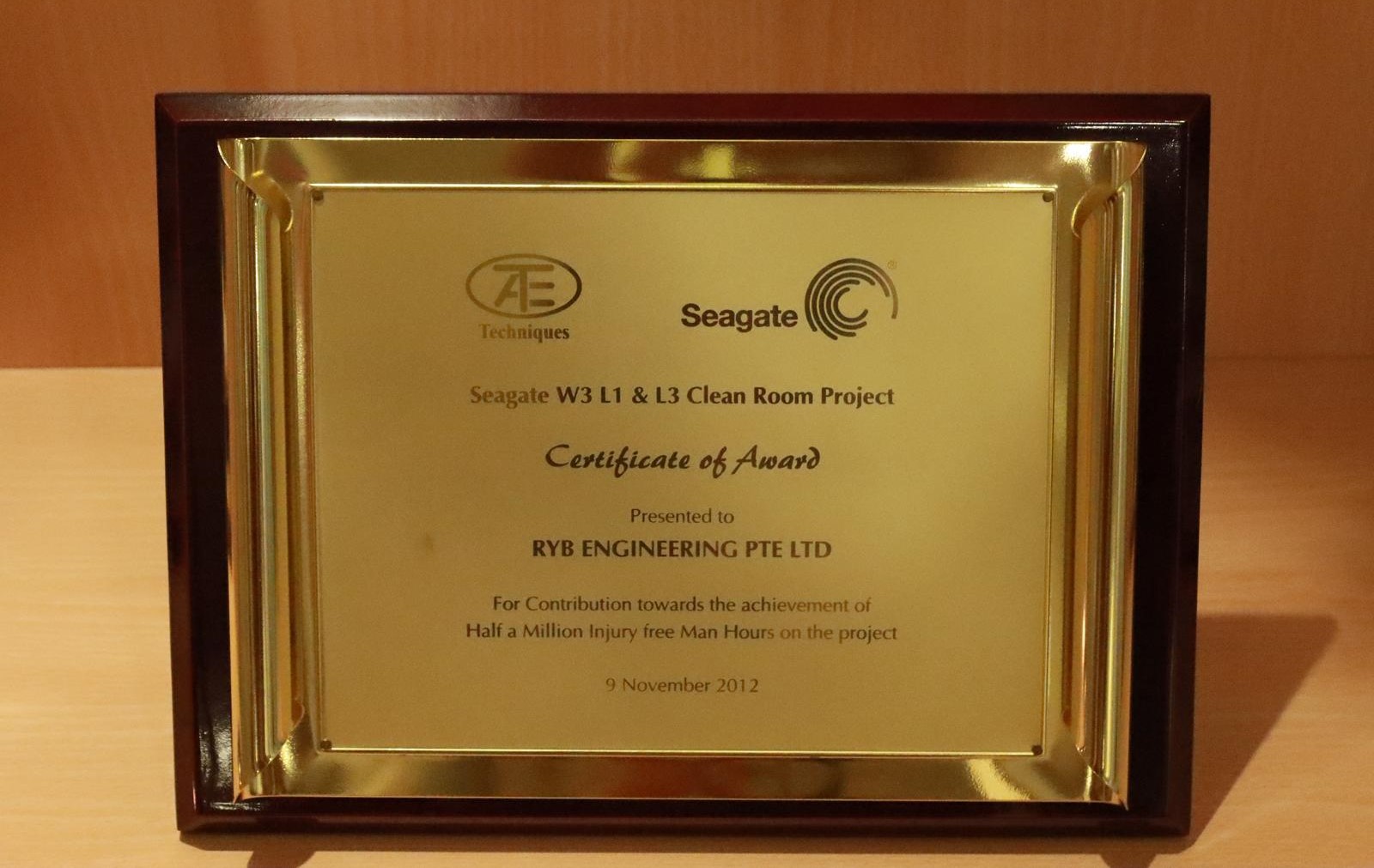 RYB Display Of Awards C