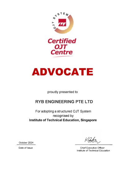 Certified OJT Centre